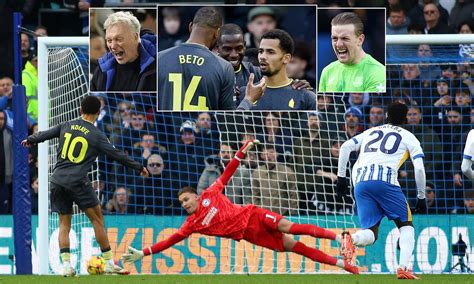 Brighton 0-1 Everton: Iliman Ndiaye scores penalty as David Moyes' side ...