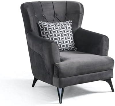 FUNTERIOR Dazzlingwood 3+3+2 Armchair Soft Touch Velvet 8 Seater Sofa ...