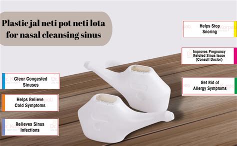 Dr. Korpet non-breakable plastic jal neti pot neti lota for nasal ...