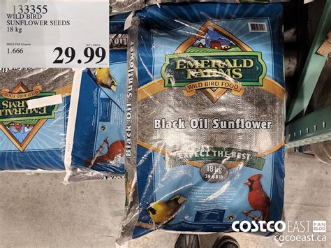 133355 WILD BIRD SUNFLOWER SEEDS 18 kg 29 99 - Costco East Fan Blog