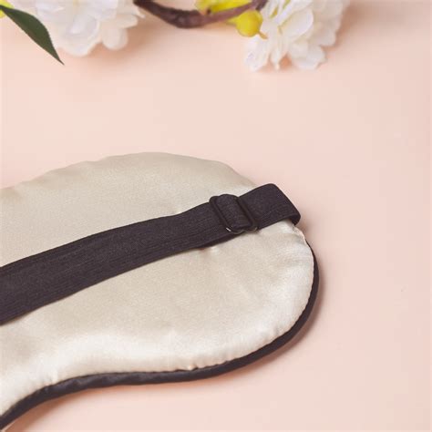 Good Night Sleep Satin Eye Mask Beige Online - Premium Eye Mask | Nestasia