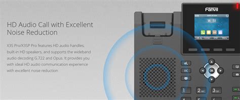 Fanvil 2SIP Colour Screen PoE VoIP Phone X3SP Pro