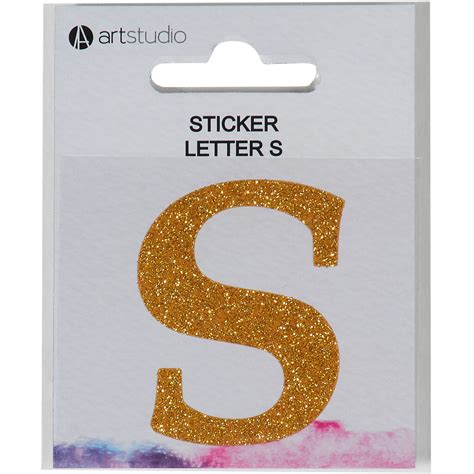 Art Studio Sticker Letter - Gold / S | Wilko