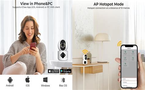 Buy SriHD 2MP+2MP =4MP Dual Lens Smart CCTV Camera WiFi IP Home ...