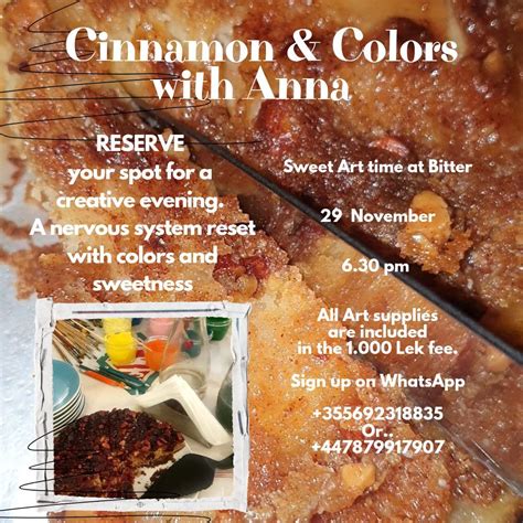 Cinnamon&Colors with Anna, Bitter Bistro Bar & Restaurant, Tirane, 29 ...