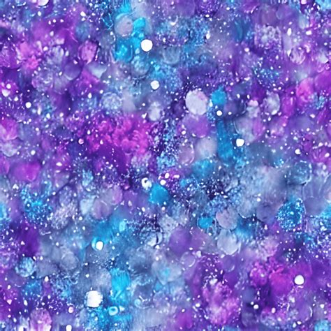 Turquoise And Purple Glitter