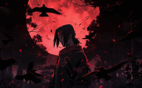 3840x2400 Resolution Itachi Uchiha 4K Naruto Red Night UHD 4K 3840x2400 ...