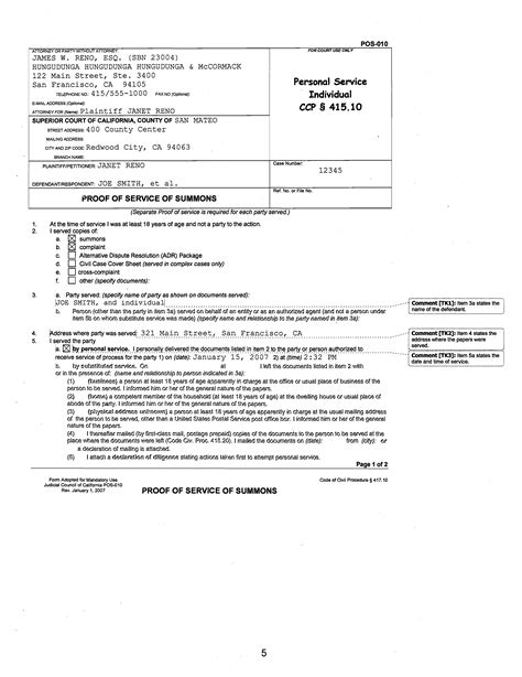 Affidavit and Proof of Service Requirements Guide, California Edition ...