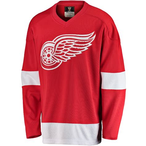 Detroit Red Wings Vintage Replica Home Fanatics Jersey - Vintage Detroit Collection