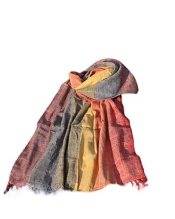 Buy Assam Traditional Eri Silk Natural Dyed Unisex Dupatta/Chunni/Stole ...
