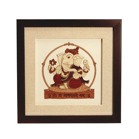 Photo Frame Wooden Ganesha Frame Online – Ragaarts