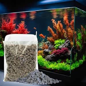 BioPoreX Natural Pumice Stone 500g (6-10 MM) with Netbag for Aquarium ...