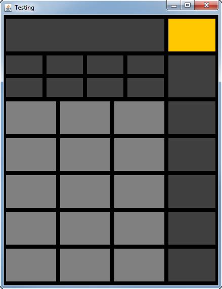 Image result for Java JFrame Layouts