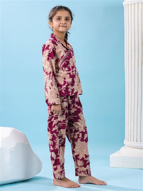 Beige Solid Night Suit – Sanskruti Homes