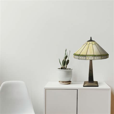Home Accessories Inc Roman 24-in Bronze Table Lamp with Glass Shade ...