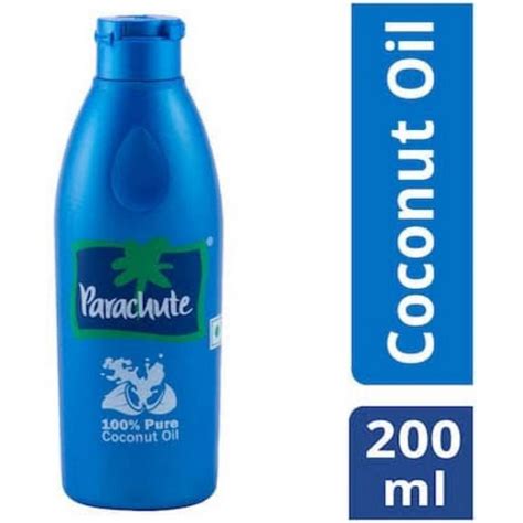 Parachute Coconut Oil - 100% Pure White Coconut Oil - 200ml - 12 pack ...