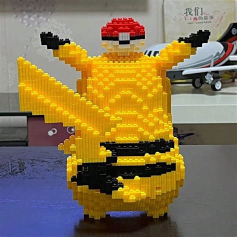 pokemon 5210pcs Anime Pokemon Pikachu Diamond Micro Building Blocks ...