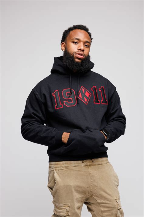 Kappa Alpha Psi 19 K 11 Red and Black Hoodie - The Divine Nine