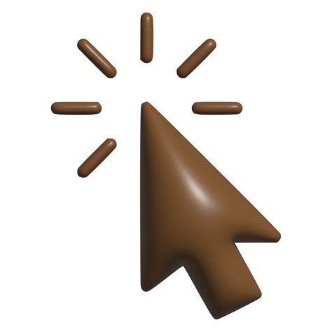 3d icon of cursor pointer 22288328 PNG