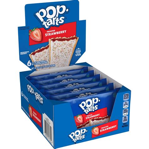 Kellogg's Frosted Strawberry Pop-Tarts - 96g (6 pack)