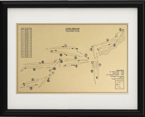 Waccabuc Country Club Outline (Print) – GolfBlueprints