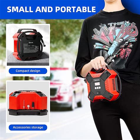 Buy AstroAI Tire Inflator Air Compressor Portable Air Pump for Car ...