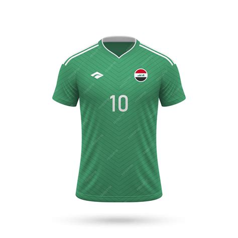 Premium Vector | 3d realistic soccer jersey iraq national team 2024