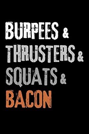Buy Burpees & Thrusters & Squats & Bacon: WOD Crossfit Journal - Cross ...