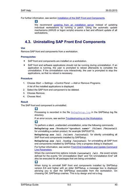 Sap setup guide | PDF