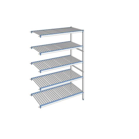 Tournus Equipement Rayonnage à clayettes amovibles 5 niveaux aluminium ...