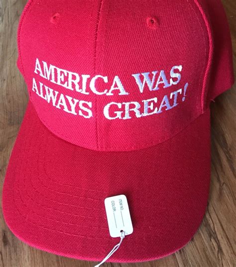 AMERICA WAS ALWAYS GREAT Anti Trump HAT Cap Embroidered 2018 MAKE ...