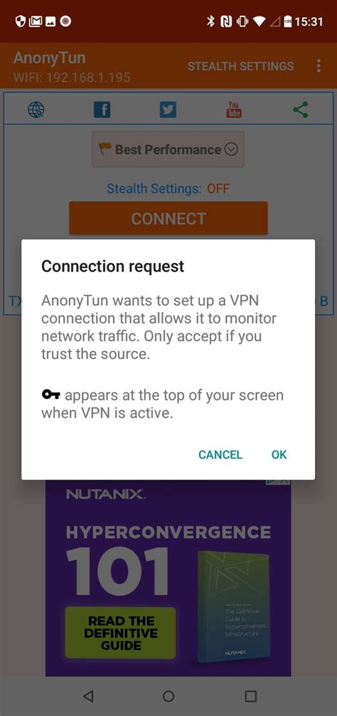 Télécharger AnonyTun 14.1 APK pour Android Gratuit
