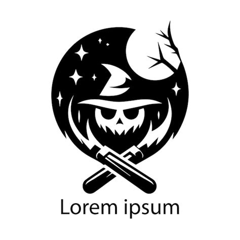 Halloween logo design | Premium Vector