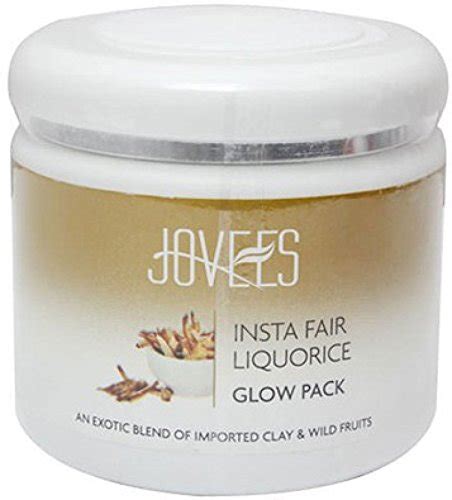 Jovees Herbal Insta Fair Liquorice Clay Pack For Brighter Glowing Skin ...
