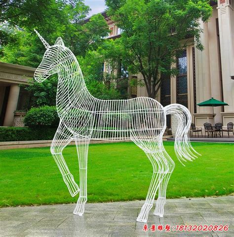 商场广场玻璃钢独角兽雕塑_玻璃钢雕塑 - 深圳市巧工坊工艺饰品有限公司