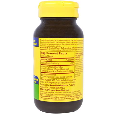 Nature Made, Turmeric Curcumin, 60 Capsules - iHerb.com