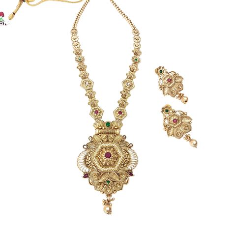 Red Green Antique Gold Plated Set – MoRa Dream