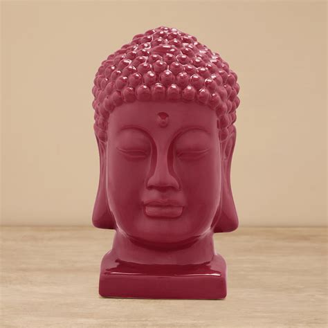 Shop Red Ceramic Buddha Head - Large - at Best Price Online in India