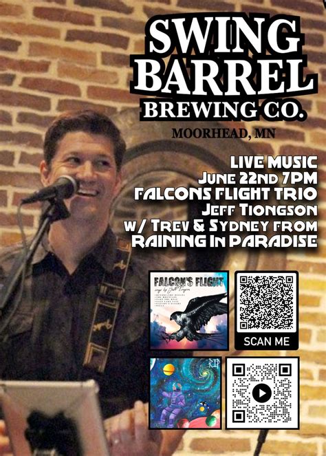 Falcons Flight Trio LIVE! - with Jeff, Trev and Sydney, Swing Barrel ...