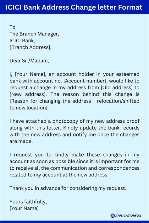(11+ Samples) - Application for Address Change in Bank