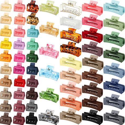 Amazon.com : Cindeer 64 pcs Hair Clips Bulk Hair Claw Clips for Women 2 ...