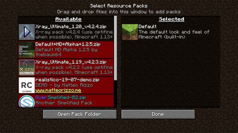 X-ray Mod Pack 1.12.2 Java 的图像结果