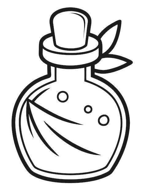 Coconut oil bottle coloring book pages for children and adults with ...
