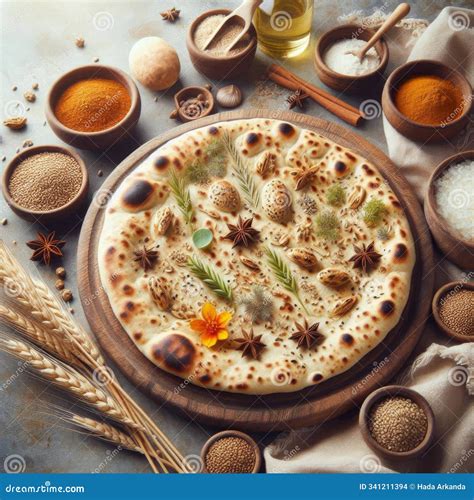 Traditional Indian Naan Made with Wholesome Whole Wheat Flour at Home ...