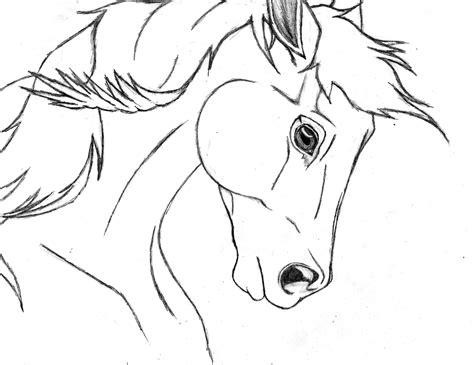 Easy Drawing Horses at GetDrawings | Free download