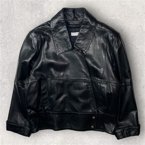 perry ellis leather riders jacket 90s | focus