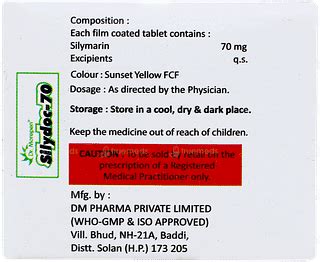 Silydoc 70 Tablet 10 - Uses, Side Effects, Dosage, Price | Truemeds
