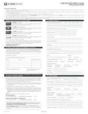 Fillable Online cimb secured credit card Fax Email Print - pdfFiller