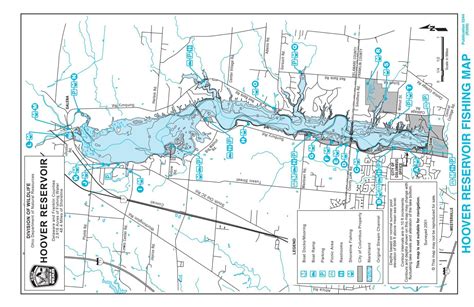 Hoover Reservoir Fishing Map - Ohio Department of Natural ...