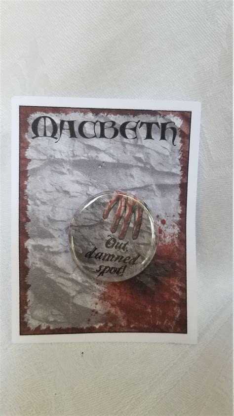 Lady Macbeth Out Damned Spot